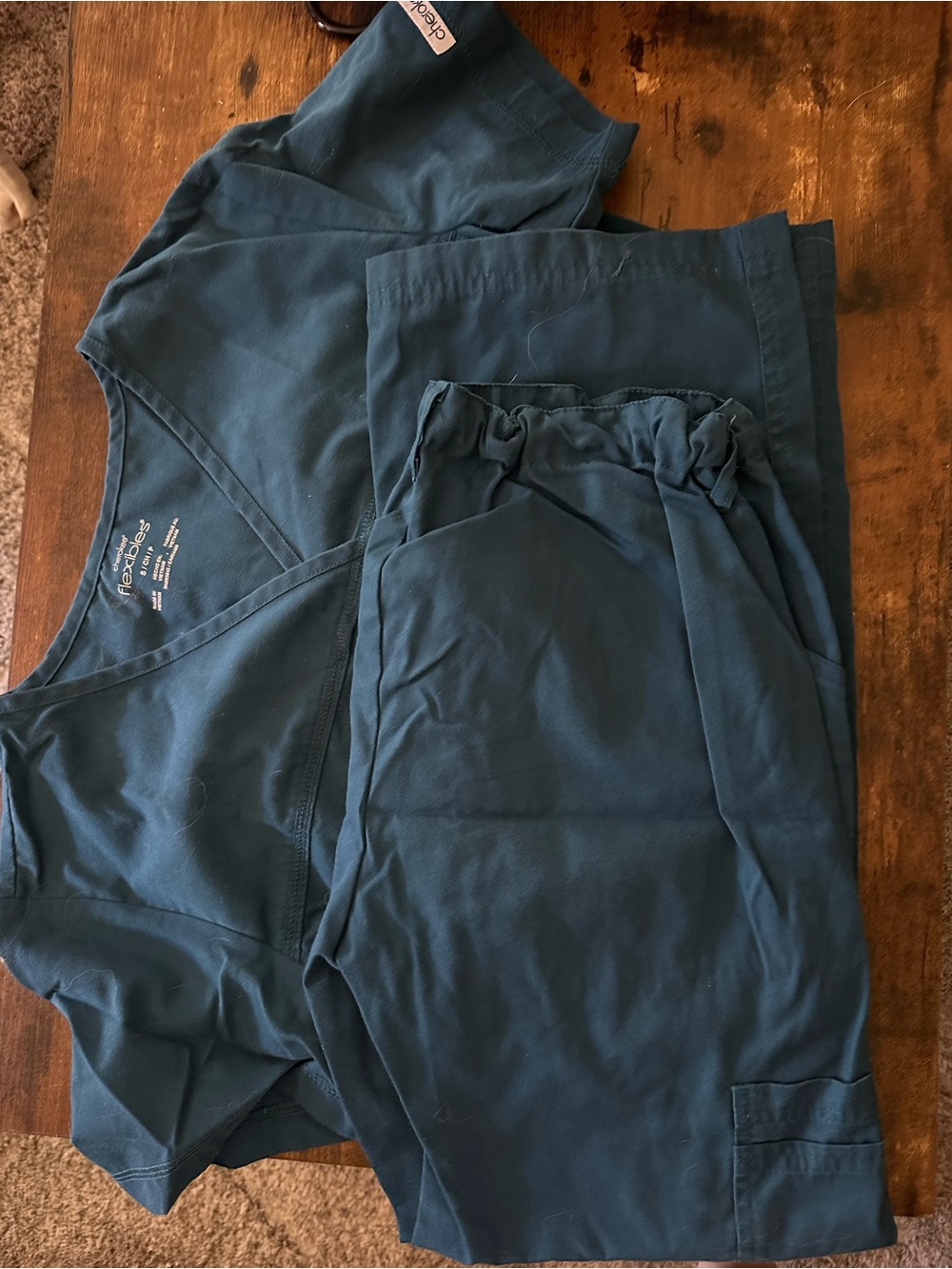 Cherokee Men's Scrub Set in Teal Blue